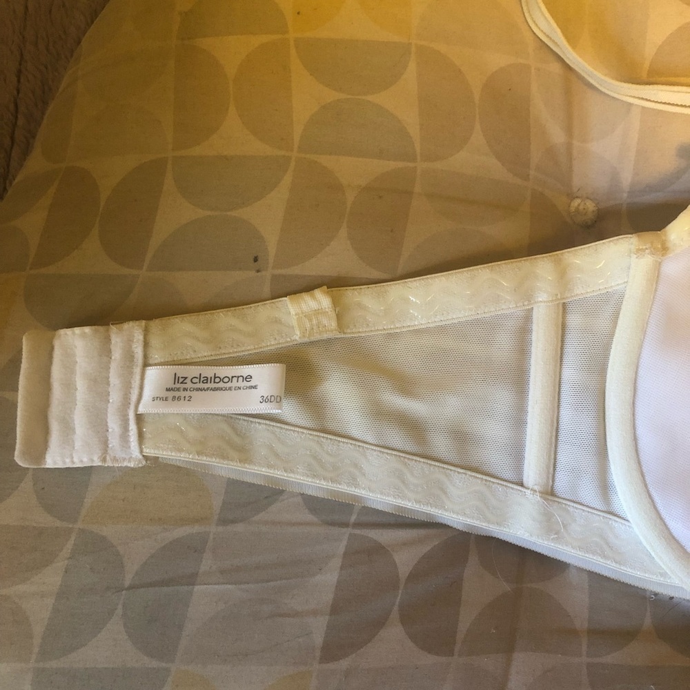 Liz Claiborne Sexxxy Y2K White 5-Way Convertible Bra Detachable Straps 🥰 34H - Picture 8 of 14